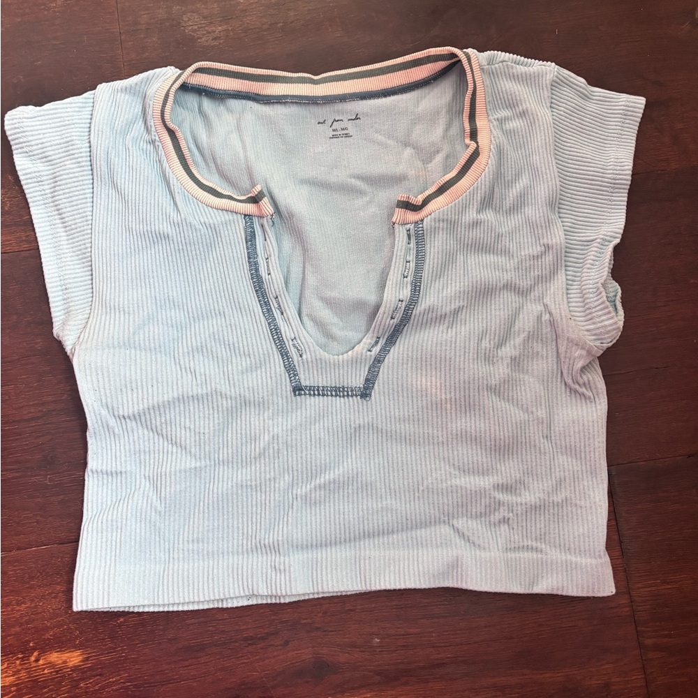 Urban Outfitters Light Blue out from under top